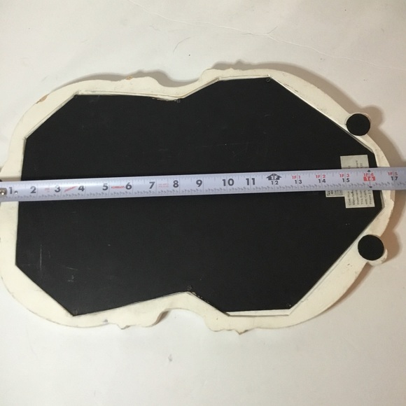 Ornamental White Gilded Decorative Wood Mirror - Picture 2 of 3